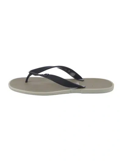 Pre-owned Ferragamo Rubber Flip Flops In Neutrals
