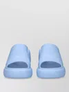 Ferragamo Deva Rubber Platform Mule In Blue
