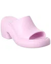 Ferragamo Deva Rubber Platform Mule In Pink