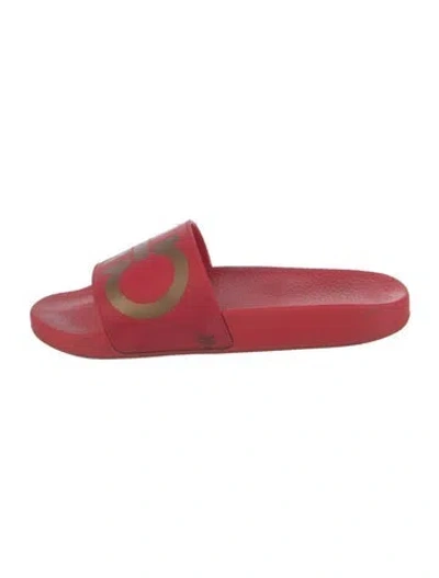 Pre-owned Ferragamo Rubber Slides In Multi