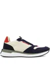 Ferragamo Rubber-sole Suede Sneakers In White