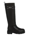 Ferragamo Ryder F Knee-high Boots In Black