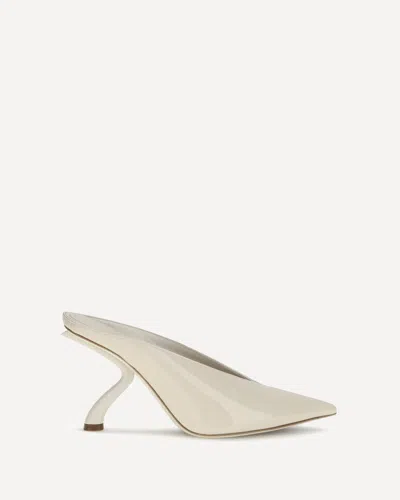 Ferragamo S Sculpted Heel Mules In Neutral