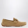 Ferragamo Safari-colored Gancini Driver Loafer