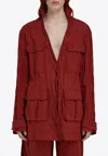 Ferragamo Sahara Belted Field Jacket