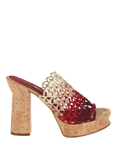 Ferragamo Saja Platform Sandals In Multi