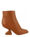 Ferragamo Sal 85 Ankle Booties In Brown