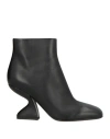 Ferragamo Sal 85 Woman Ankle Boots Black Size 8 Calfskin In Black