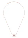 Ferragamo Salvatore  2 Ganci Crystal Necklace In Brown