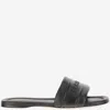 Ferragamo Leather Sandals With Logo