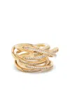 Ferragamo All-over Crystal-embellished Ring