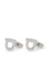 Ferragamo Gancini Cufflinks In Metallic