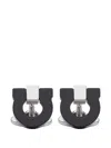 Ferragamo Gancini Cufflinks In Black