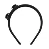 Ferragamo Black Cotton Hair Accessories In Nero/crystal