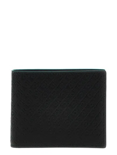 Ferragamo Salvatore  All Over Logo Wallet In Black