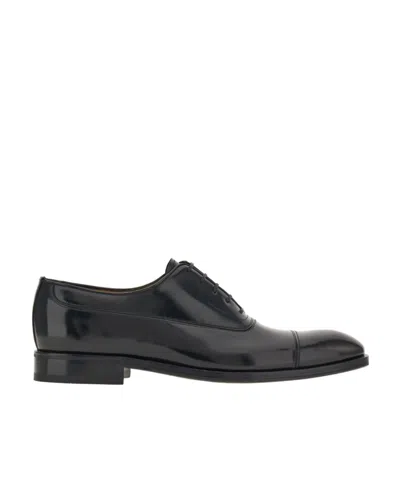 FERRAGAMO SALVATORE FERRAGAMO ALMOND-TOE LACE-UP SHOES