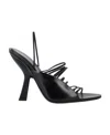 Ferragamo Altaire 105 Strappy Leather Sandals In Black