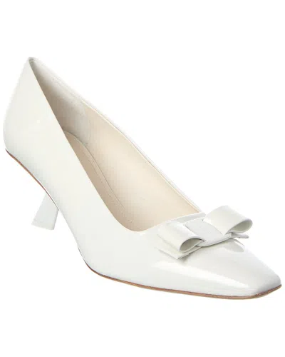 Ferragamo Salvatore  Anz Leather Pump In White