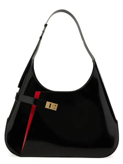 Ferragamo Archivio Xl Shoulder Bag In Black