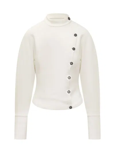 Ferragamo Salvatore  Asymmetrical Jacket In White