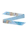 Ferragamo Atelier Print Silk Bandeau Scarf In Light Blue + Stone