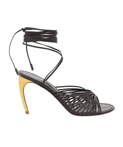 FERRAGAMO SALVATORE FERRAGAMO ATENA WRAP-AROUND P SANDALS