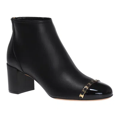 Ferragamo Salvatore  Atri Heeled Ankle Boots In ["black"]