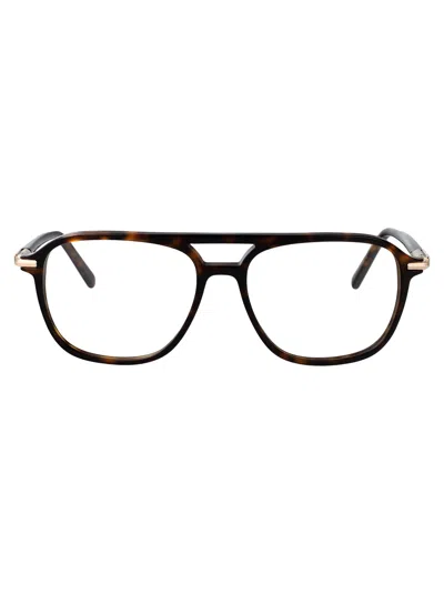 Ferragamo Dark Tortoise Acetate Glasses In Purple