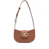 Ferragamo New Cognac Double Gancini Mini Bag