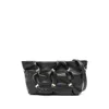 Ferragamo Logo-plaque Clutch Bag In Black
