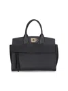 Ferragamo Classic Tote Bag In Black