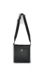 Ferragamo Textured Messenger Bag Adjustable Strap In Black