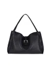 Ferragamo Tote Medium Gancino Shoulder Bags Black In Black