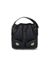 Ferragamo Hug Mini Bucket Bag In Black