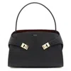 Ferragamo Black Leather Hug S Shoulder Bag In Black