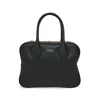 Ferragamo Logo Printed Handbag In Black
