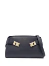 Ferragamo Hug Mini Shoulder Bag In Blue