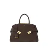 Ferragamo Borsa A Mano Hug Piccola In Pelle Marrone  Donna In Brown