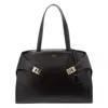 Ferragamo Hug Shoulder Bag In Brown