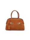 Ferragamo Medium Handbag Hug In Brown