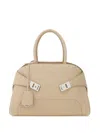 Ferragamo Large Hug Tote With Spike Embellished In Multi