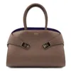 Ferragamo Structured Top Handle Shoulder Bag In Multi