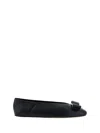 Ferragamo Vara Bow Ballet Flats In Black