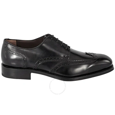 Ferragamo Salvatore  Balmont Lace-up Leather Brogue Oxfords In Black