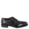 Ferragamo Salvatore  Balmont Lace-up Leather Brogue Oxfords In Black