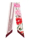Ferragamo Floral Print Rectangular Scarf In Multicolor
