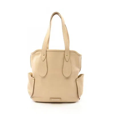 Pre-owned Ferragamo Salvatore  Beige Leather Tote Bag ()