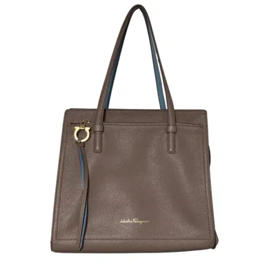 Pre-owned Ferragamo Salvatore  Beige Leather Tote Bag ()