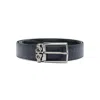 Ferragamo Double Logo-embossed Leather Belt