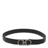 Ferragamo Reversible Gancini Belt In Black